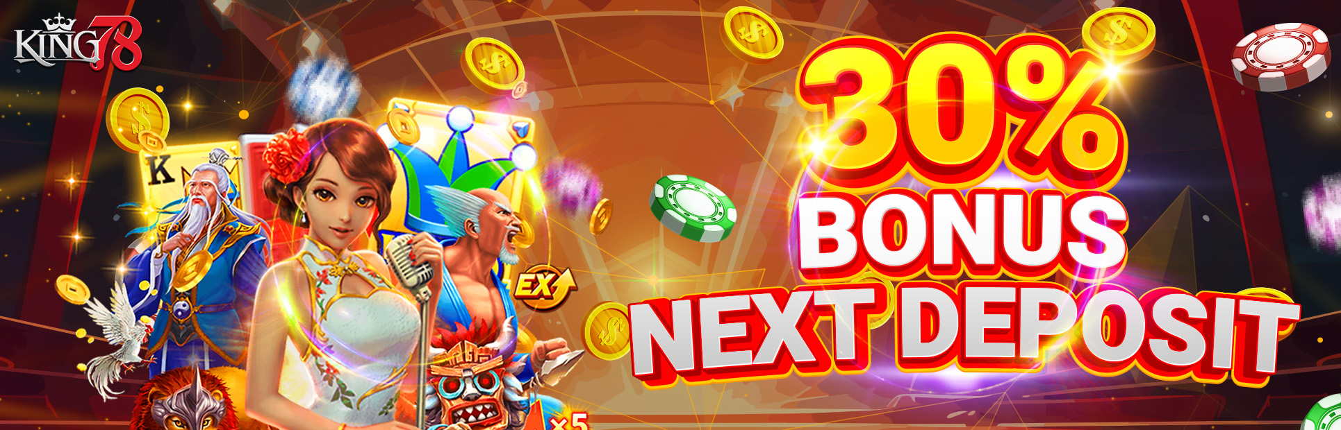 BONUS NEXT DEPOSIT 30%